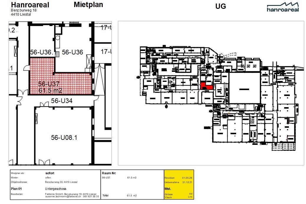 Hanroareal, Lagerraum 56-U 37
