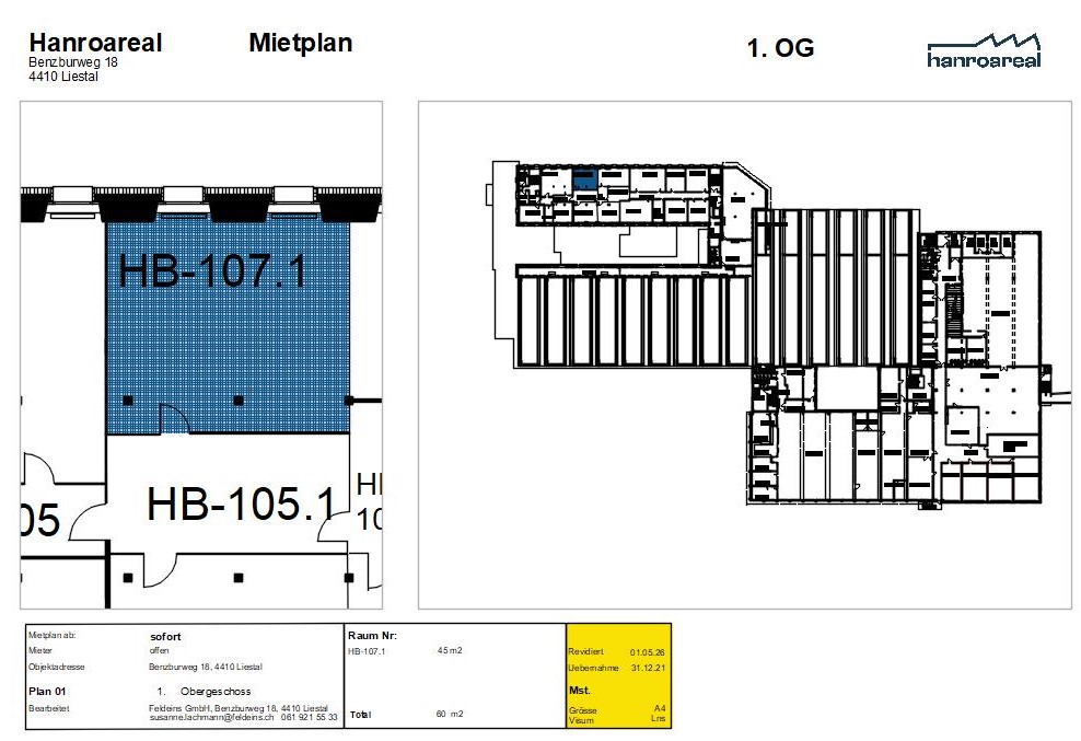 Hanroareal, Gewerberaum HB-107.1